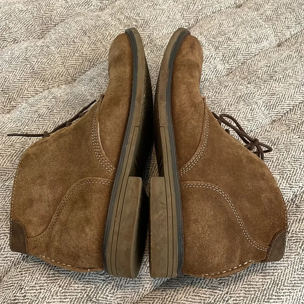 Nunn Bush Men's Shoe Size 8M Camel Lancaster Plain Toe Chukka Boots 8470…